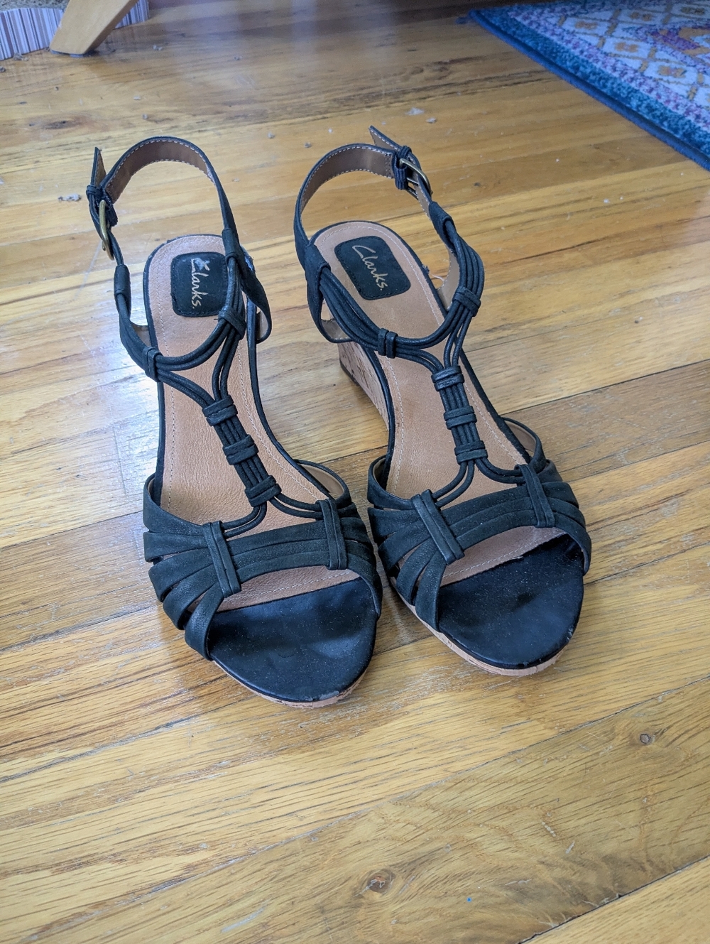 Clark's Leather Wedge Women's 9
